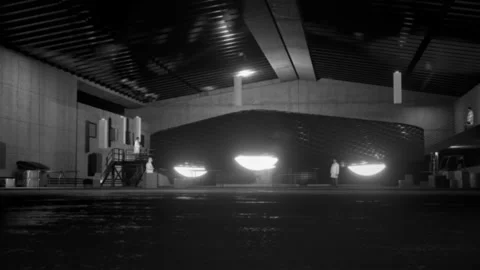 Triangle UFO in Hangar Stock-Footage 197023770