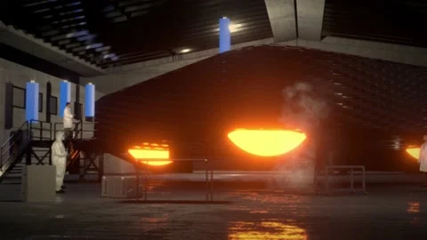 Triangle UFO in Hangar Stock Footage 197023771