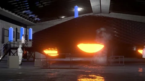 Triangle UFO in Hangar 스톡 동영상 197023987