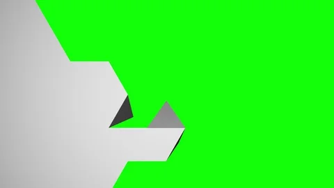 Triangle unfolding opening screen Stock Footage 130162282
