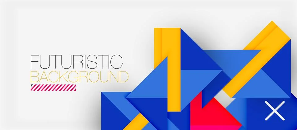 Triangle Vector Background Illustration For Wallpaper, Banner, Background, Card Stock Illustration