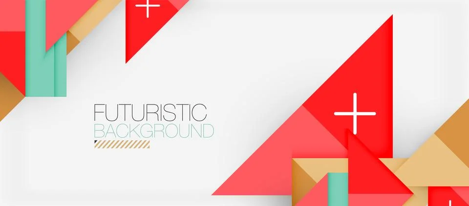 Triangle Vector Background Illustration For Wallpaper, Banner, Background, Card Stock Illustration