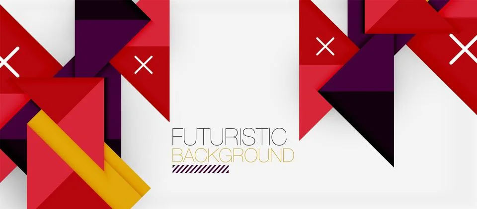 Triangle Vector Background Illustration For Wallpaper, Banner, Background, Card Stock Illustration