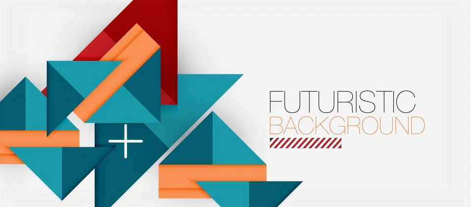 Triangle Vector Background Illustration For Wallpaper, Banner, Background, Card Stock Illustration
