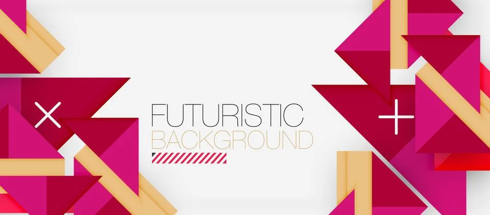 Triangle Vector Background Illustration For Wallpaper, Banner, Background, Card Stock Illustration