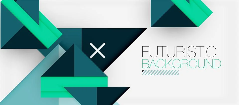 Triangle Vector Background Illustration For Wallpaper, Banner, Background, Card Stock Illustration