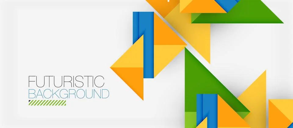 Triangle Vector Background Illustration For Wallpaper, Banner, Background, Card Stock Illustration