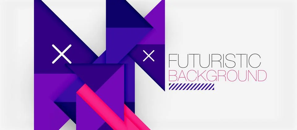 Triangle Vector Background Illustration For Wallpaper, Banner, Background, Card Stock Illustration