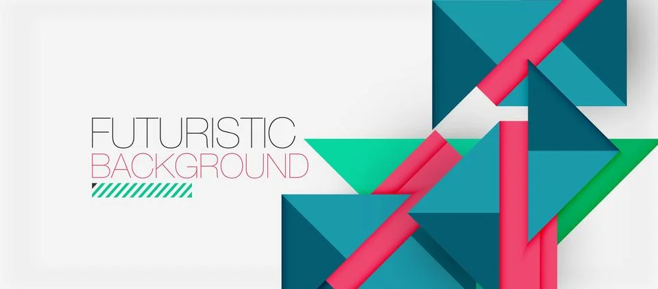 Triangle Vector Background Illustration For Wallpaper, Banner, Background, Card Stock Illustration