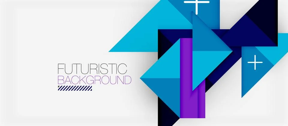 Triangle Vector Background Illustration For Wallpaper, Banner, Background, Card Stock Illustration