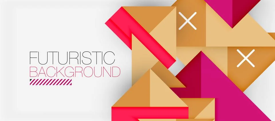 Triangle Vector Background Illustration For Wallpaper, Banner, Background, Card Stock Illustration
