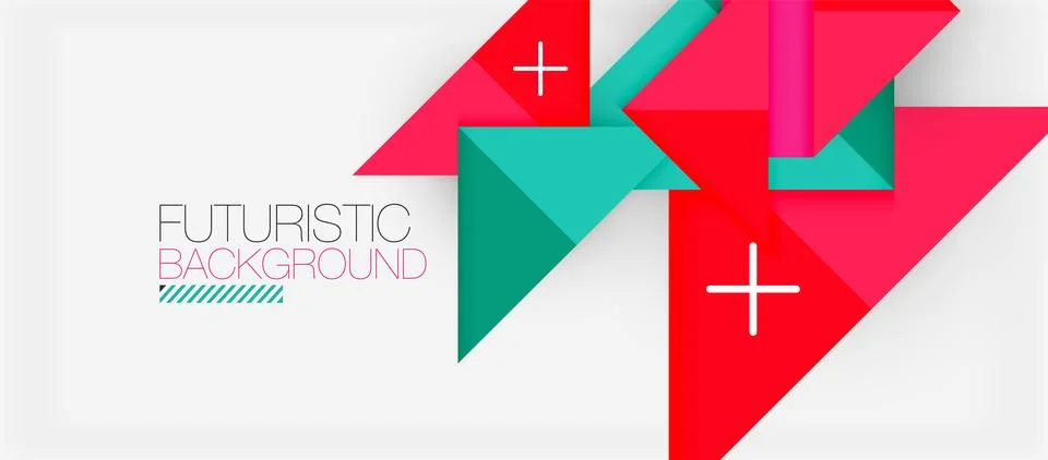Triangle Vector Background Illustration For Wallpaper, Banner, Background, Card Stock Illustration
