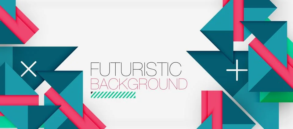 Triangle Vector Background Illustration For Wallpaper, Banner, Background, Card Stock Illustration