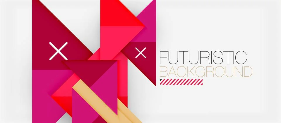 Triangle Vector Background Illustration For Wallpaper, Banner, Background, Card Stock Illustration