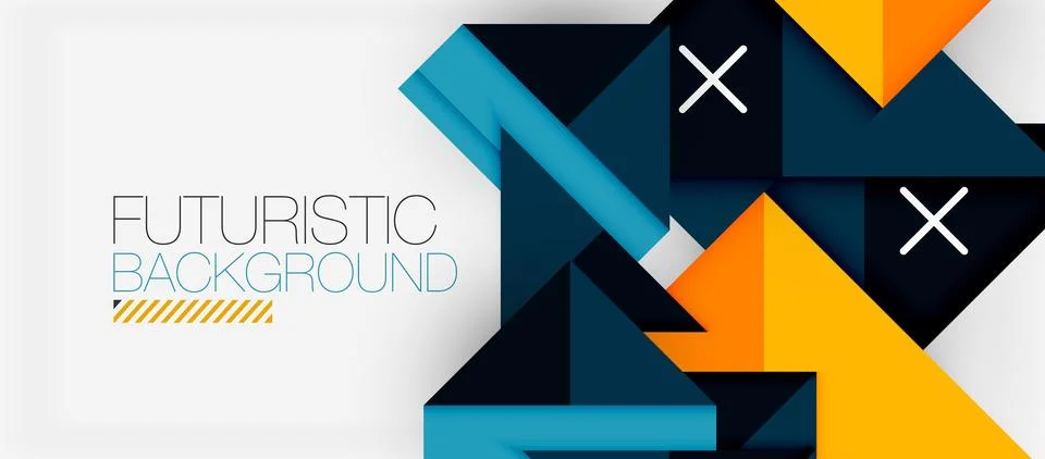 Triangle Vector Background Illustration For Wallpaper, Banner, Background, Card Stock Illustration
