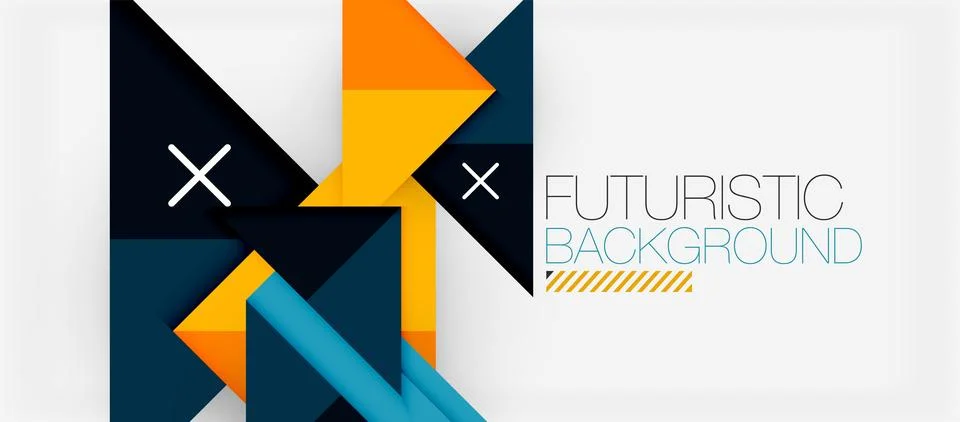 Triangle Vector Background Illustration For Wallpaper, Banner, Background, Card Illustrazione stock
