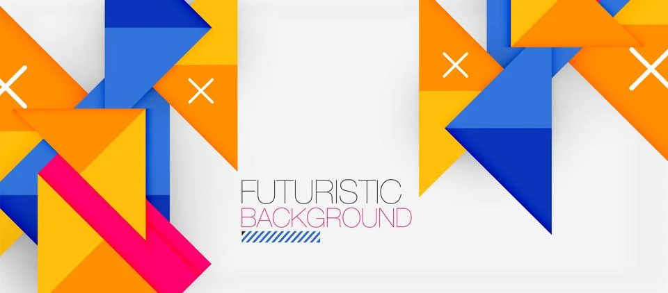 Triangle Vector Background Illustration For Wallpaper, Banner, Background, Card Stock Illustration