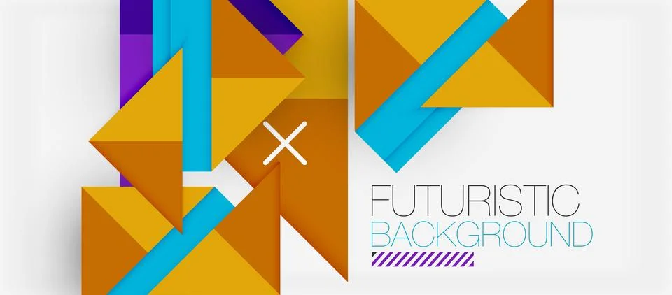 Triangle Vector Background Illustration For Wallpaper, Banner, Background, Card Illustrazione stock