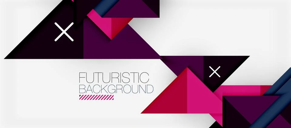 Triangle Vector Background Illustration For Wallpaper, Banner, Background, Card Stock Illustration