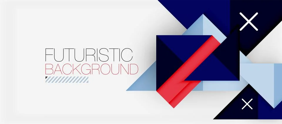 Triangle Vector Background Illustration For Wallpaper, Banner, Background, Card Stock Illustration