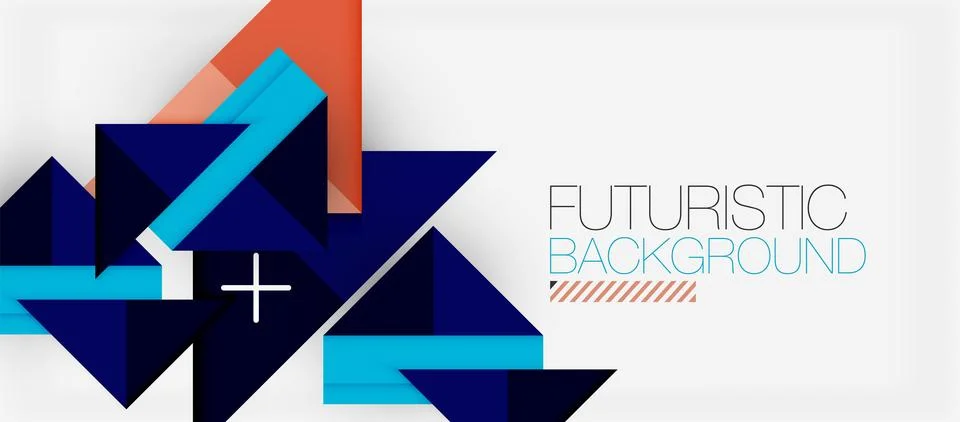 Triangle Vector Background Illustration For Wallpaper, Banner, Background, Card Stock Illustration