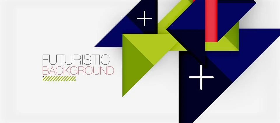 Triangle Vector Background Illustration For Wallpaper, Banner, Background, Card Stock Illustration