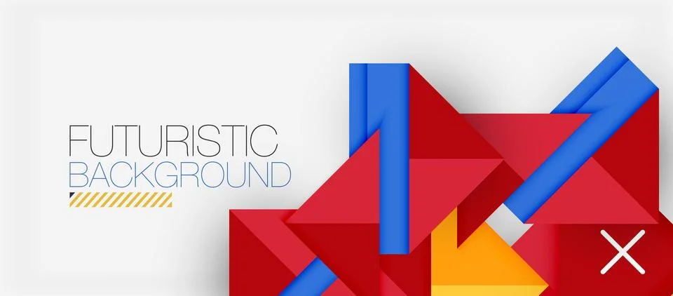 Triangle Vector Background Illustration For Wallpaper, Banner, Background, Card Stock Illustration
