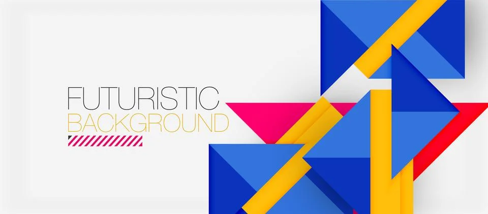 Triangle Vector Background Illustration For Wallpaper, Banner, Background, Card Illustrazione stock