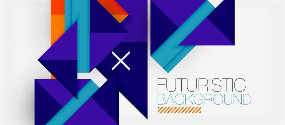 Triangle Vector Background Illustration For Wallpaper, Banner, Background, Card Stock Illustration