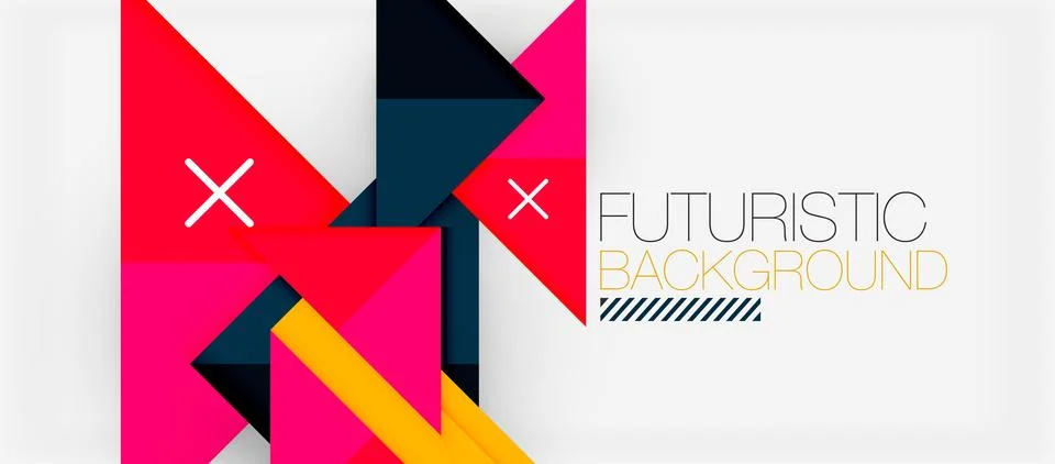 Triangle Vector Background Illustration For Wallpaper, Banner, Background, Card Stock Illustration