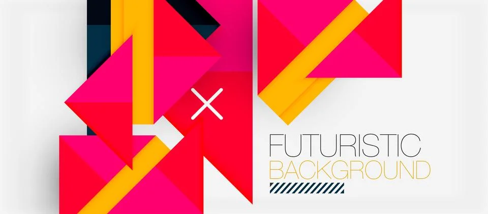 Triangle Vector Background Illustration For Wallpaper, Banner, Background, Card Stock Illustration