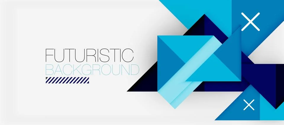 Triangle Vector Background Illustration For Wallpaper, Banner, Background, Card Stock Illustration