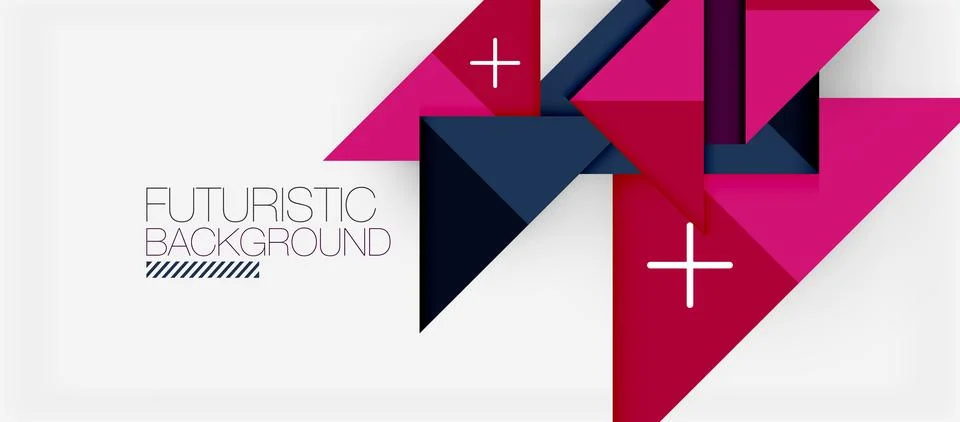 Triangle Vector Background Illustration For Wallpaper, Banner, Background, Card Stock Illustration