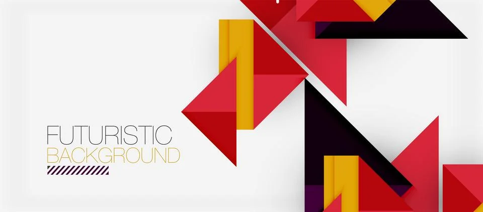 Triangle Vector Background Illustration For Wallpaper, Banner, Background, Card Illustrazione stock