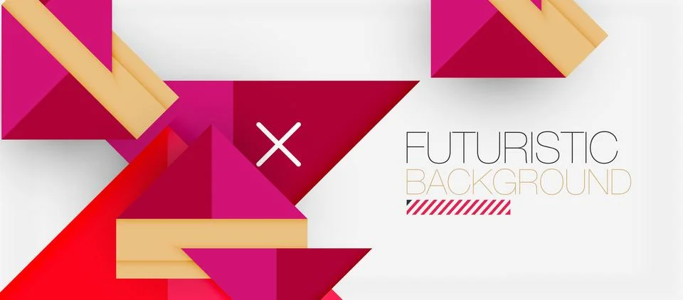 Triangle Vector Background Illustration For Wallpaper, Banner, Background, Card Illustrazione stock