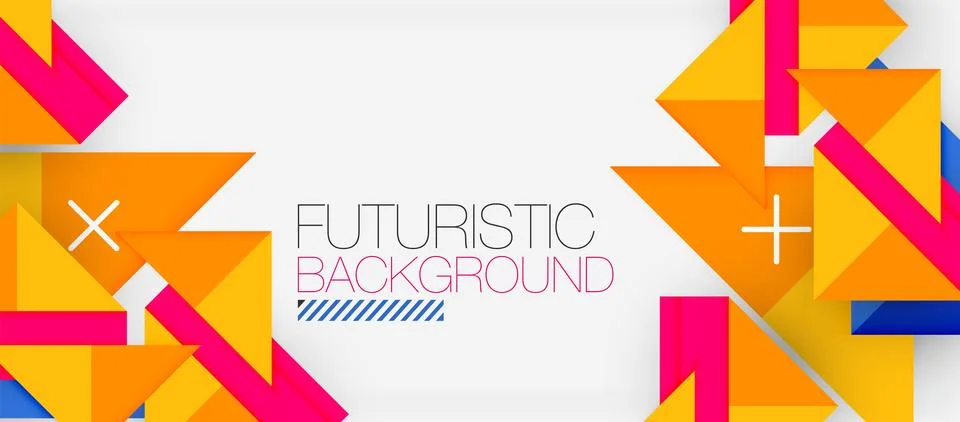 Triangle Vector Background Illustration For Wallpaper, Banner, Background, Card Stock Illustration