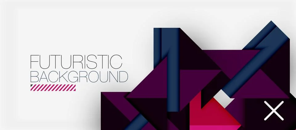 Triangle Vector Background Illustration For Wallpaper, Banner, Background, Card Stock Illustration