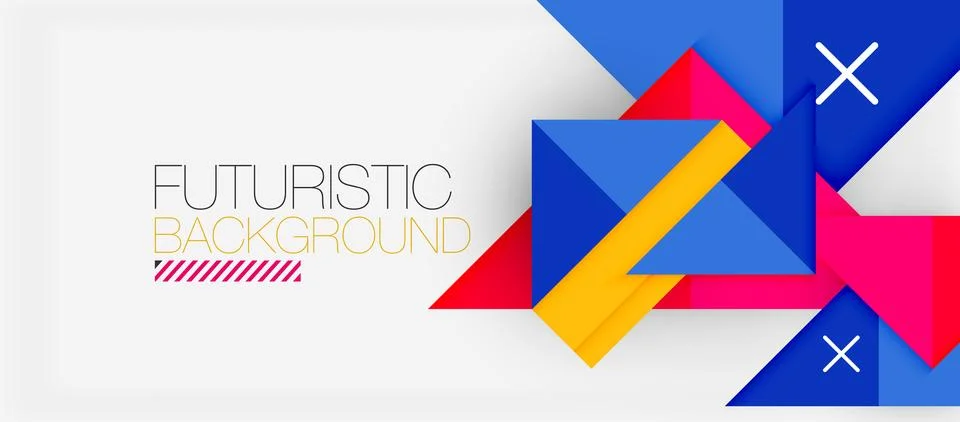 Triangle Vector Background Illustration For Wallpaper, Banner, Background, Card Stock Illustration