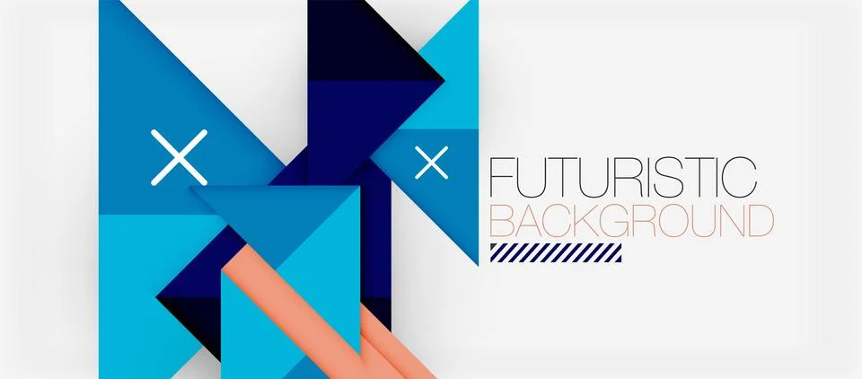 Triangle Vector Background Illustration For Wallpaper, Banner, Background, Card Stock Illustration