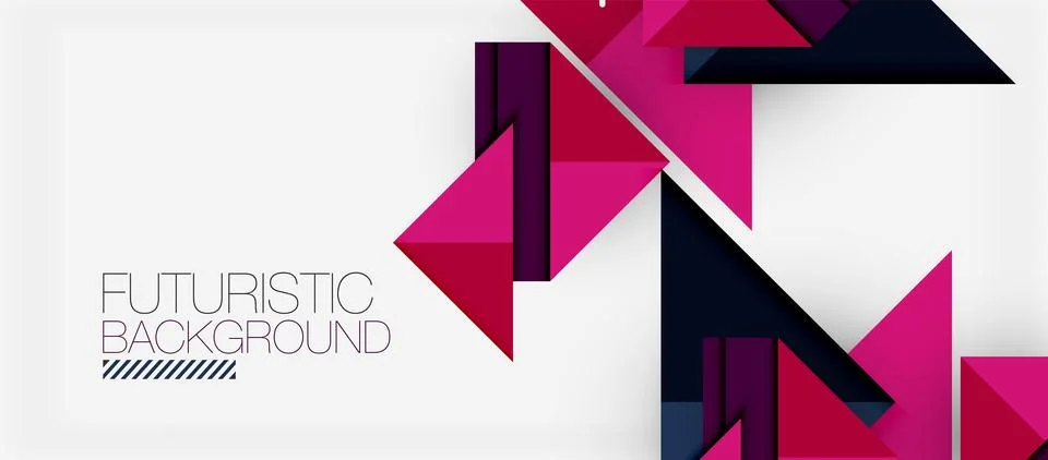 Triangle Vector Background Illustration For Wallpaper, Banner, Background, Card Stock Illustration