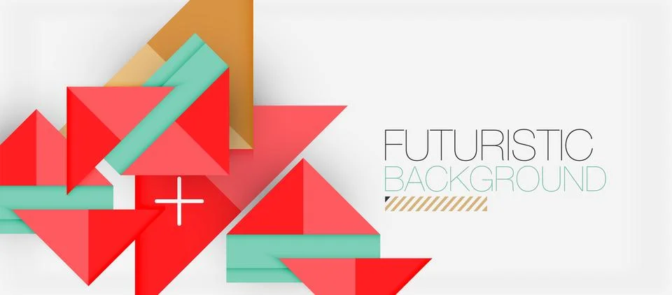 Triangle Vector Background Illustration For Wallpaper, Banner, Background, Card Stock Illustration
