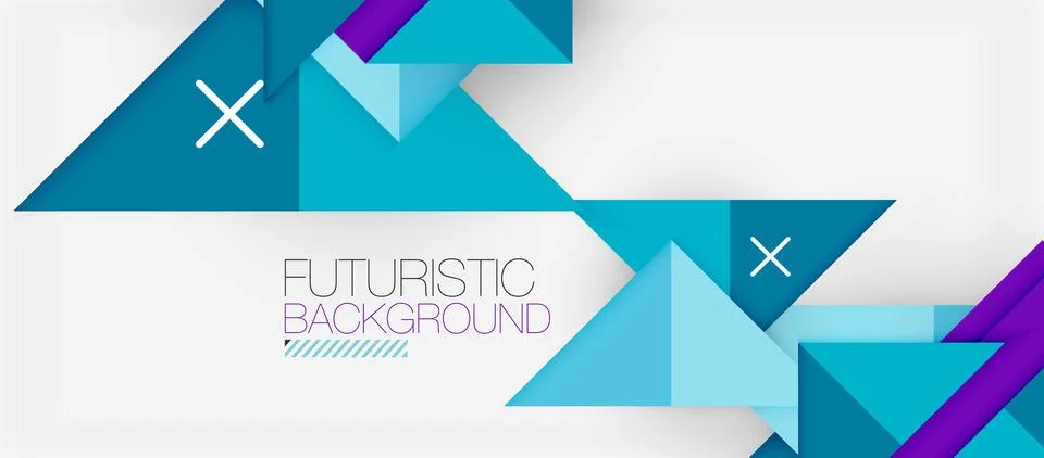 Triangle Vector Background Illustration For Wallpaper, Banner, Background, Card Stock Illustration