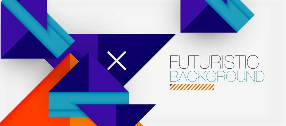 Triangle Vector Background Illustration For Wallpaper, Banner, Background, Card Stock Illustration