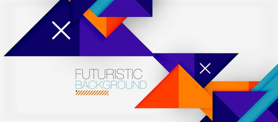Triangle Vector Background Illustration For Wallpaper, Banner, Background, Card Stock Illustration