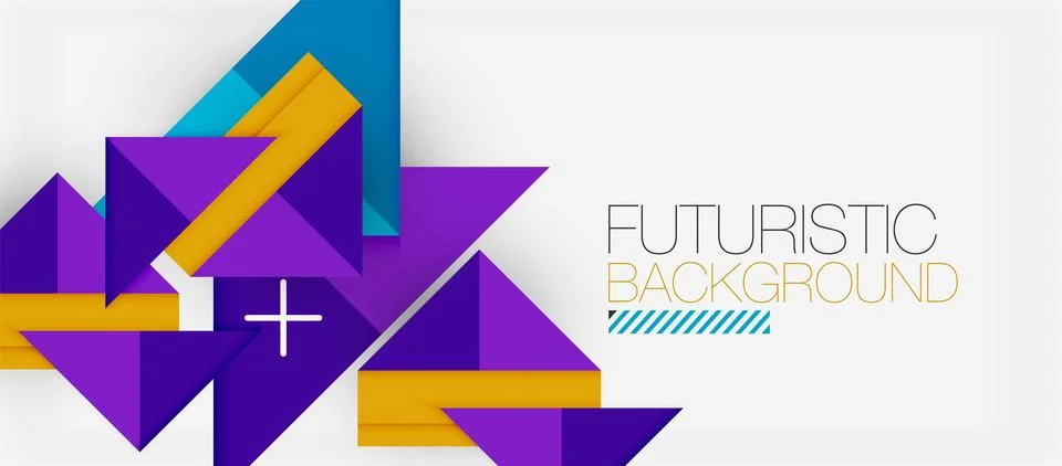 Triangle Vector Background Illustration For Wallpaper, Banner, Background, Card Stock Illustration