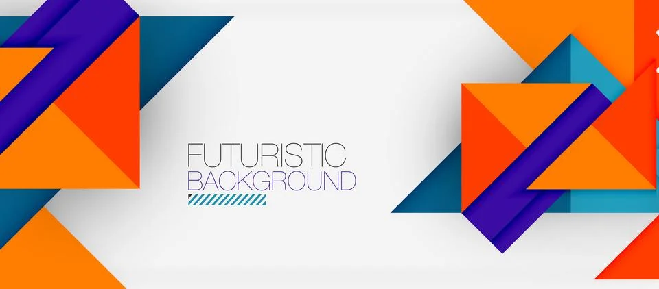 Triangle Vector Background Illustration For Wallpaper, Banner, Background, Card Stock Illustration