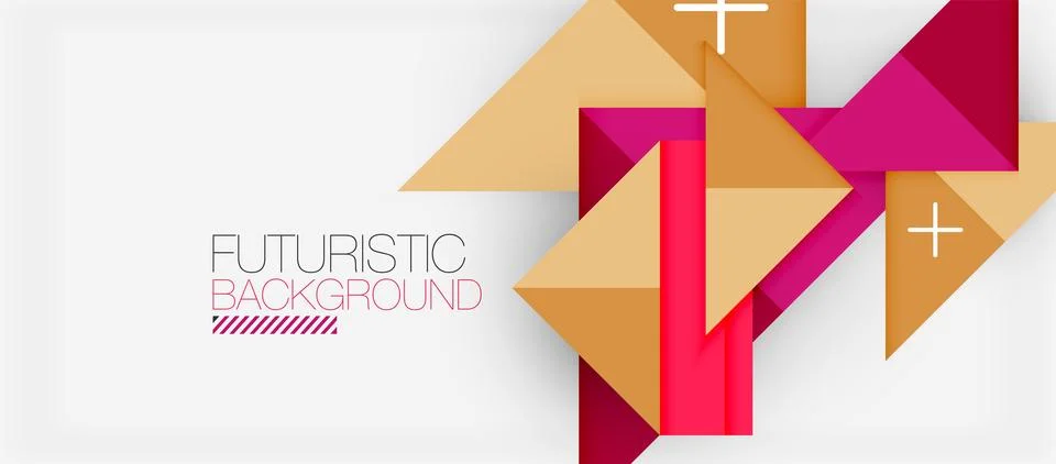 Triangle Vector Background Illustration For Wallpaper, Banner, Background, Card Stock Illustration