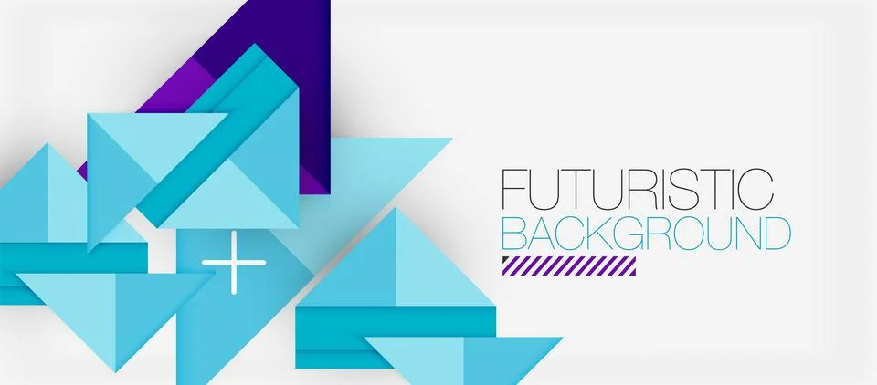 Triangle Vector Background Illustration For Wallpaper, Banner, Background, Card Stock Illustration
