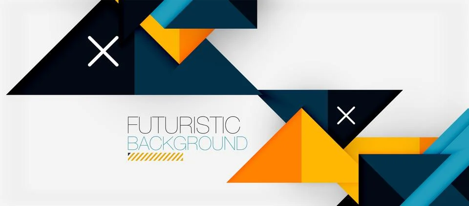 Triangle Vector Background Illustration For Wallpaper, Banner, Background, Card Stock Illustration