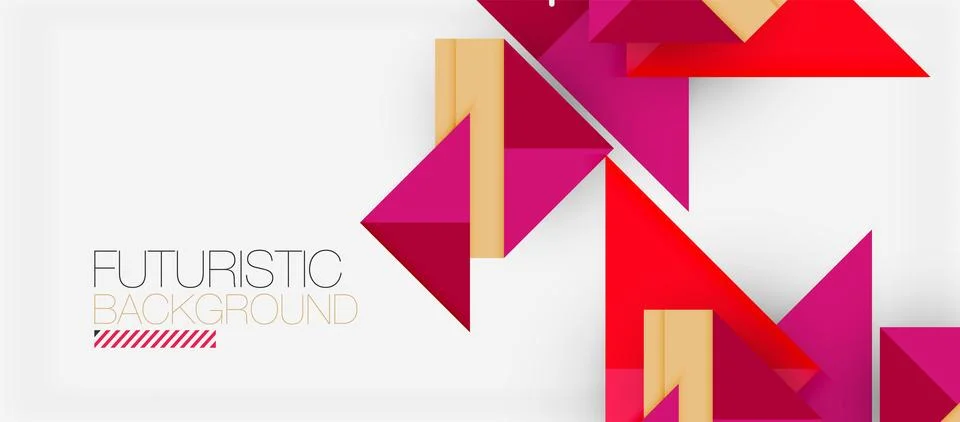 Triangle Vector Background Illustration For Wallpaper, Banner, Background, Card Illustrazione stock